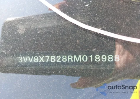 2024 Volkswagen Taos 1.5T S z USA, uszkodzony, nr VIN 3VV8X7B28RM018988